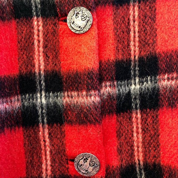 Vintage 100% Wool Poncho - Picture 2 of 4